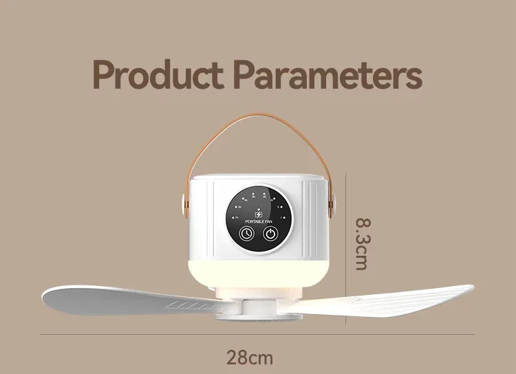 Portable Rechargeable Ceiling Fan