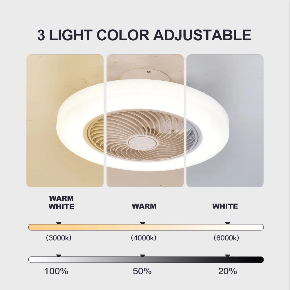 Smart Ceiling Fan with Lights & Remote