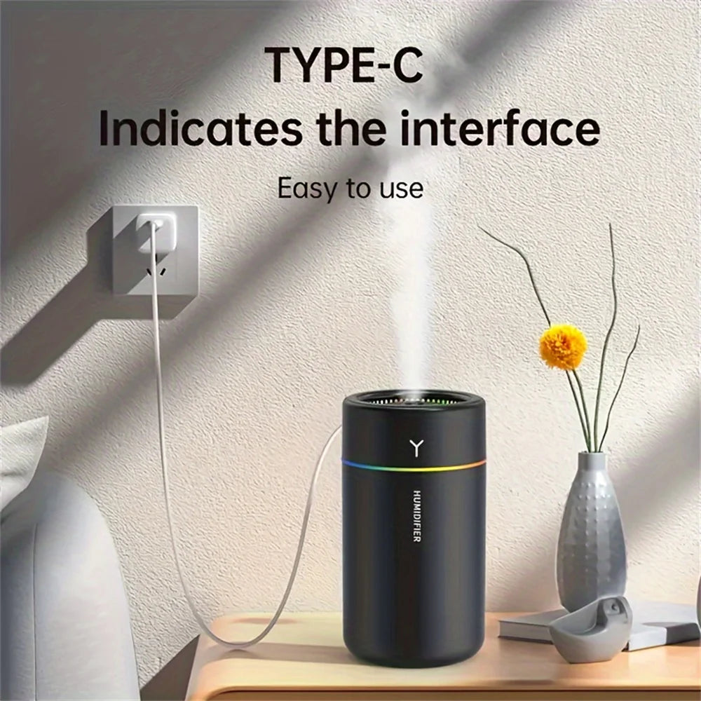 Car Humidifier with Colourful LED – Aromatherapy, Silent Ultrasonic, for Car & Bedroom