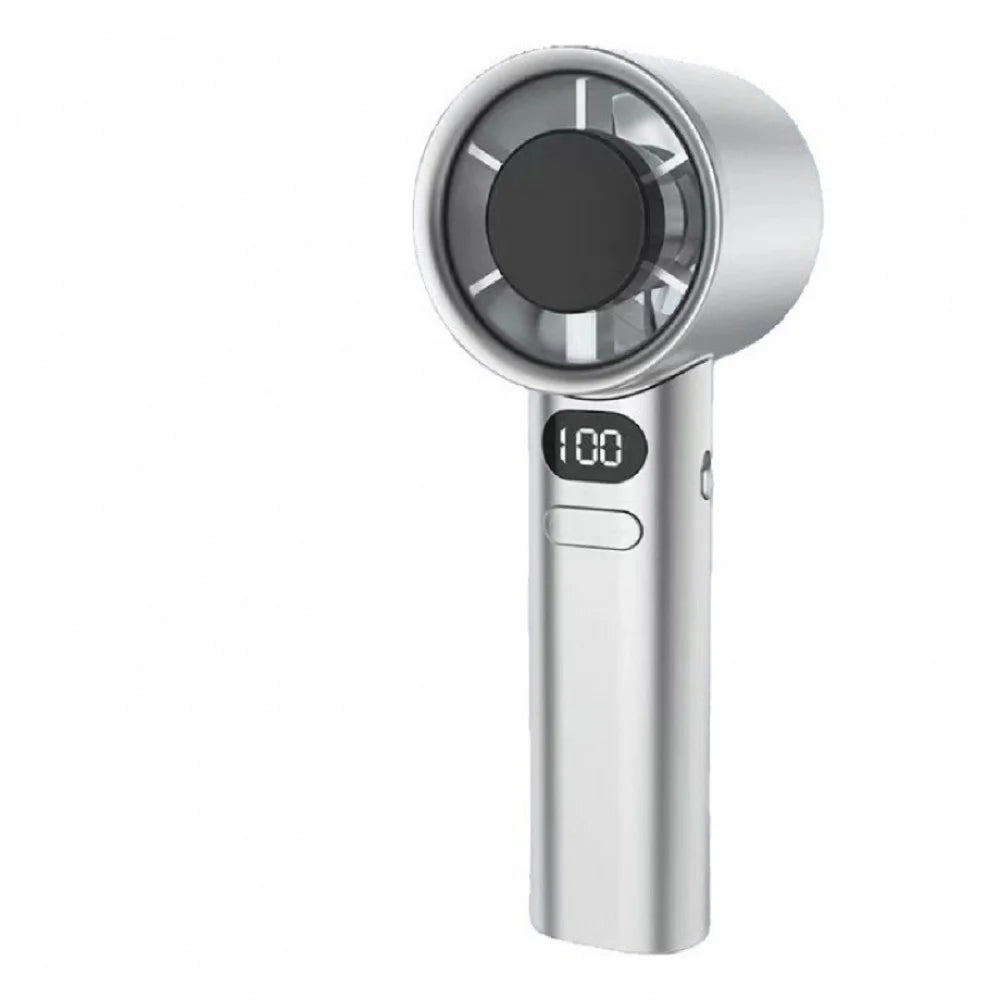 HOMEFISH Portable Handheld Fan – USB Rechargeable, High-Speed, Personal Cooling
