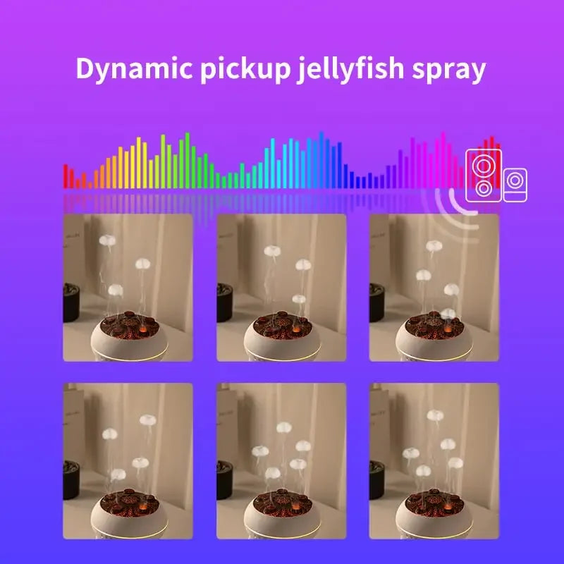 Dynamic Jellyfish Air Humidifier – 250ml, Remote Control, 7 LED Colours