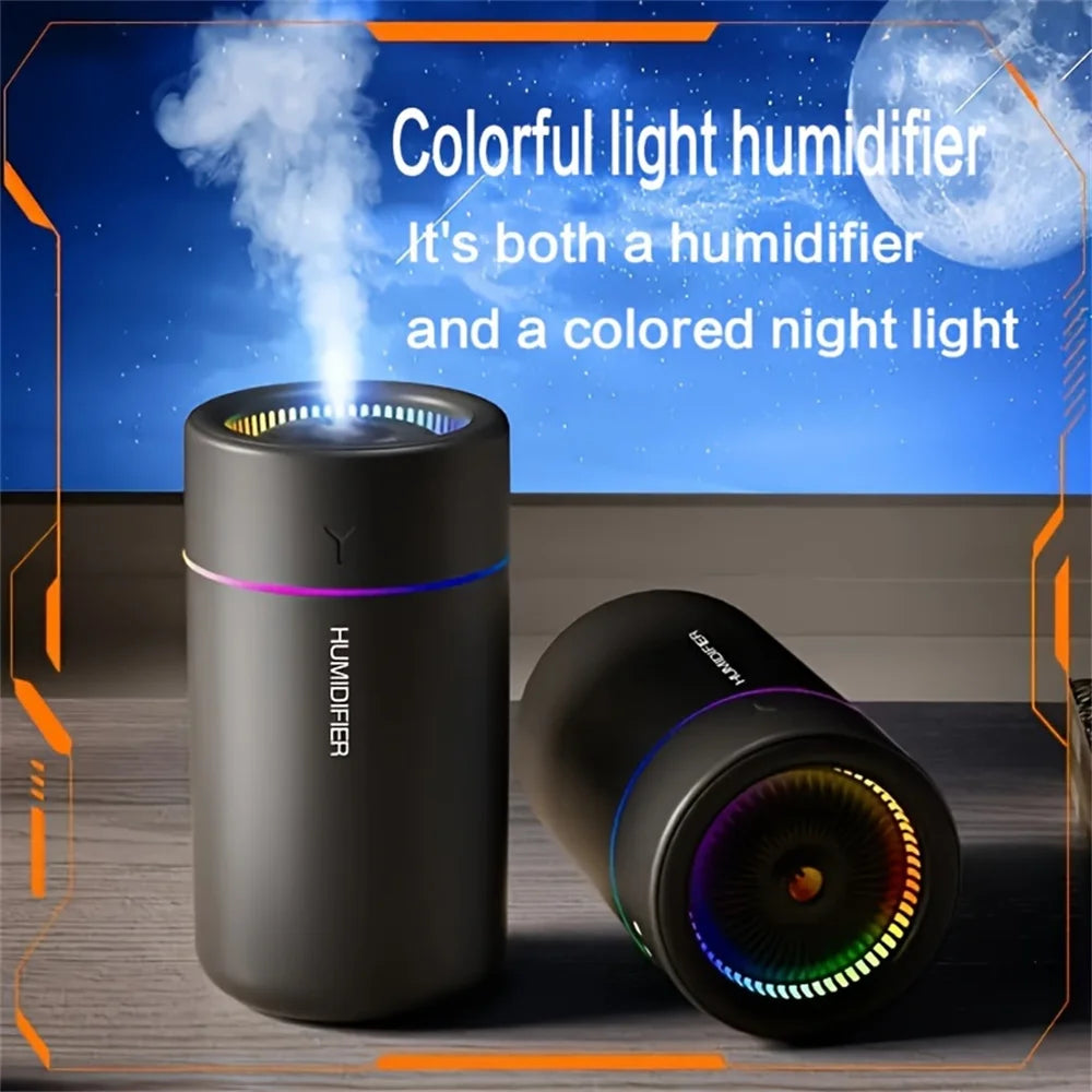 Car Humidifier with Colourful LED – Aromatherapy, Silent Ultrasonic, for Car & Bedroom