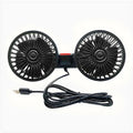 Car Seat Cooling Fan – 360° Dual Head USB