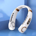 Neck Fan, Portable Bladeless Fan, 4000mAh Battery USB Rechargeable, LED Display, 360 °   Cooling Wearable Personal Fan, 3 Speeds