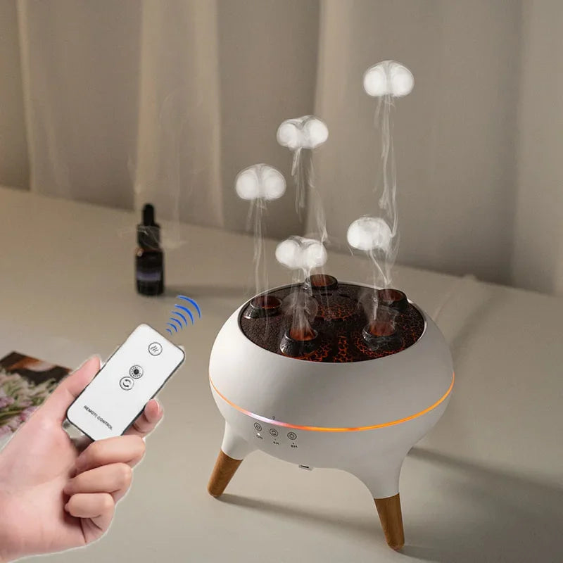 Dynamic Jellyfish Air Humidifier – 250ml, Remote Control, 7 LED Colours