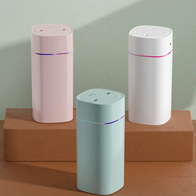 Creative Dual Nozzle Desktop Humidifier – USB, 7 Colour Ambient Light, Aromatherapy