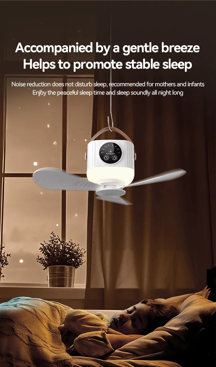 Portable Rechargeable Ceiling Fan