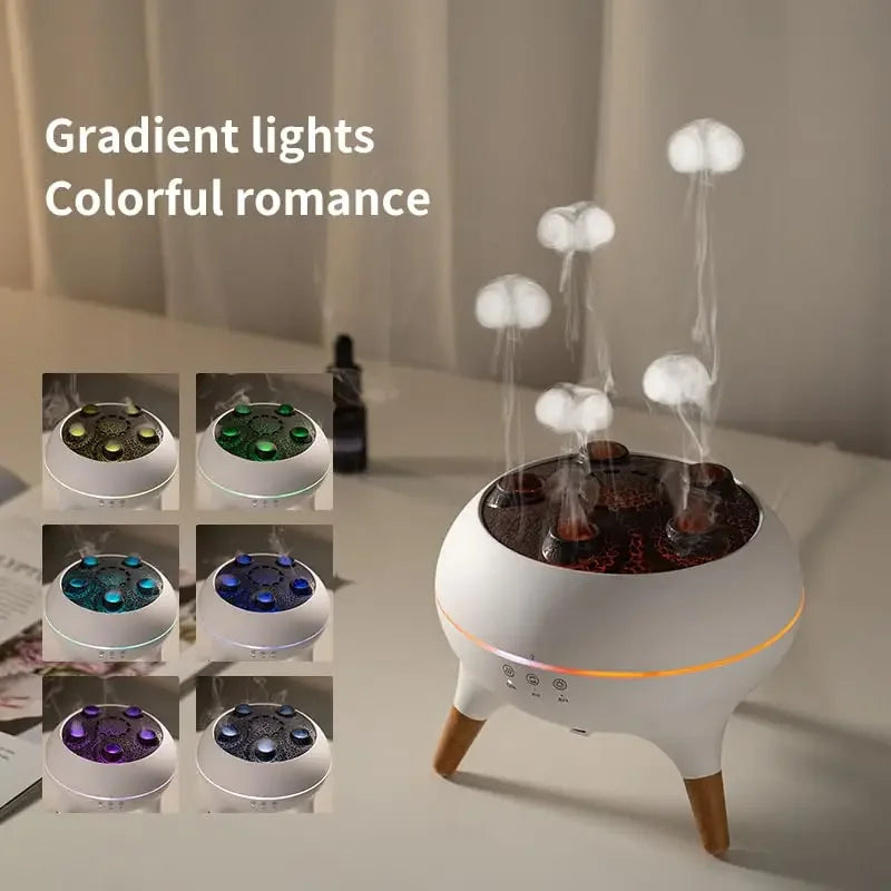 Dynamic Jellyfish Air Humidifier – 250ml, Remote Control, 7 LED Colours
